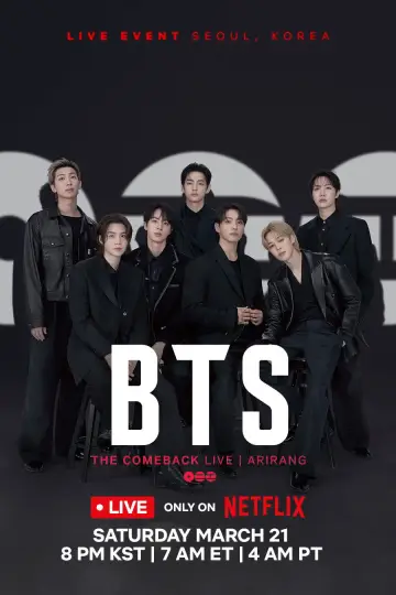 Poster to the movie "BTS THE COMEBACK LIVE | ARIRANG" #761342
